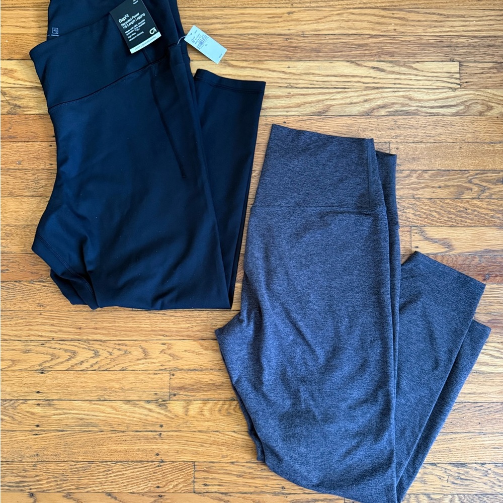 Gap/Athleta Black and Gray Leggings Set - XL